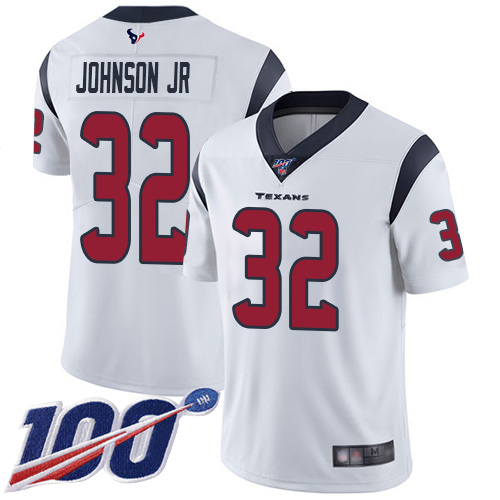 Houston Texans Limited White Men Lonnie Johnson Road Jersey NFL Football #32 100th Season Vapor Untouchable->houston texans->NFL Jersey